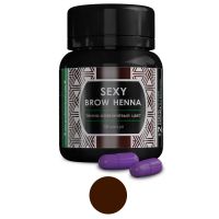 Хна для бровей Sexy Brow Henna (темно-коричневый), 1 капсула